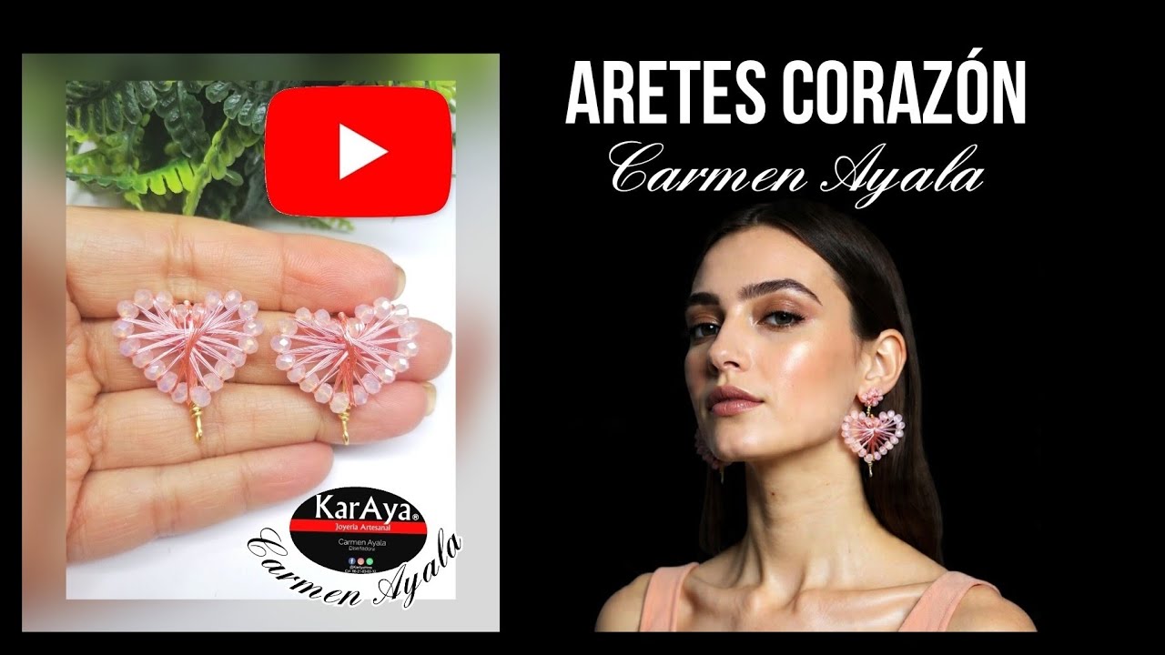 Aretes Corazón en Alambrismo Súper Fácil de hacer!!! 
