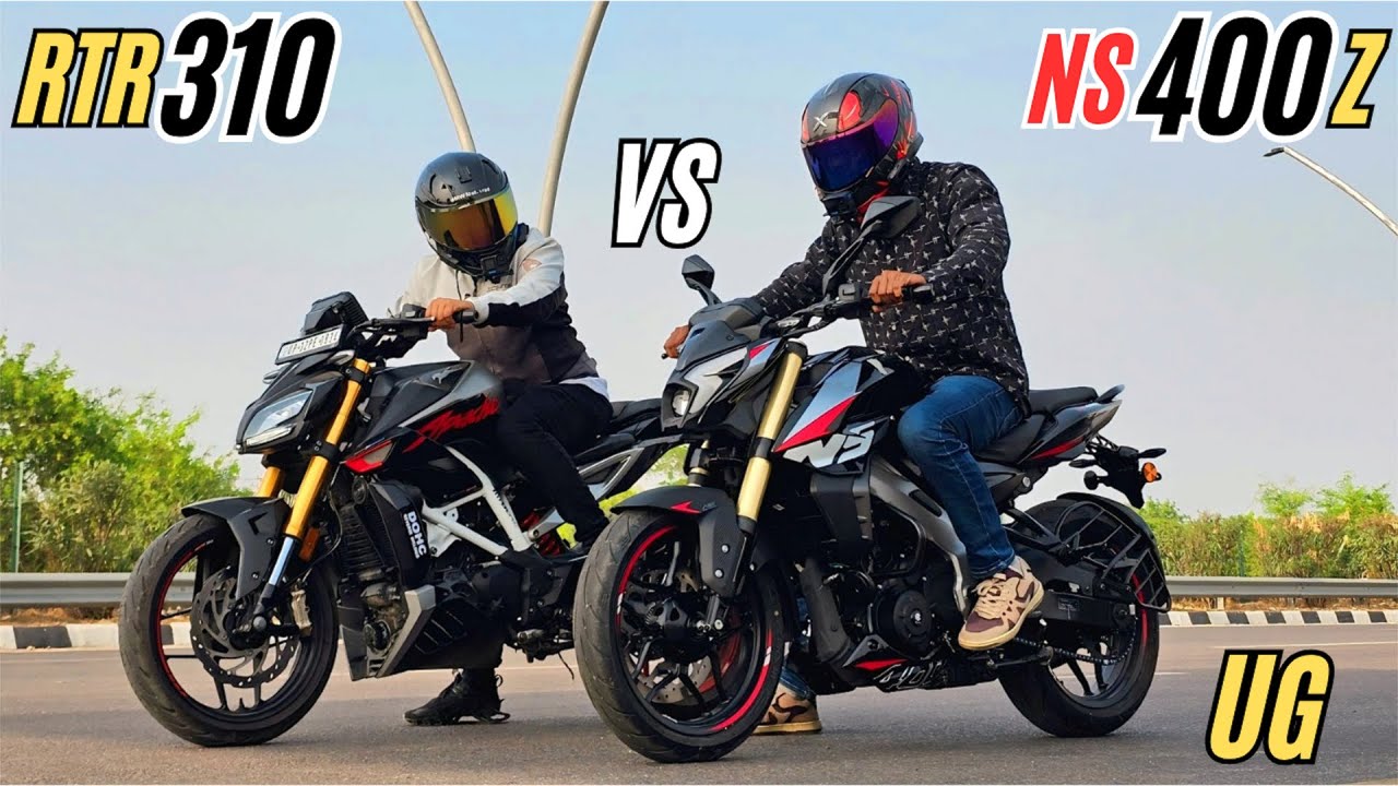 2025 PULSAR NS400Z UG vs APACHE RTR 310 DRAG RACE🔥 | BEST STREET NAKED FIGHT🔥💪🏻