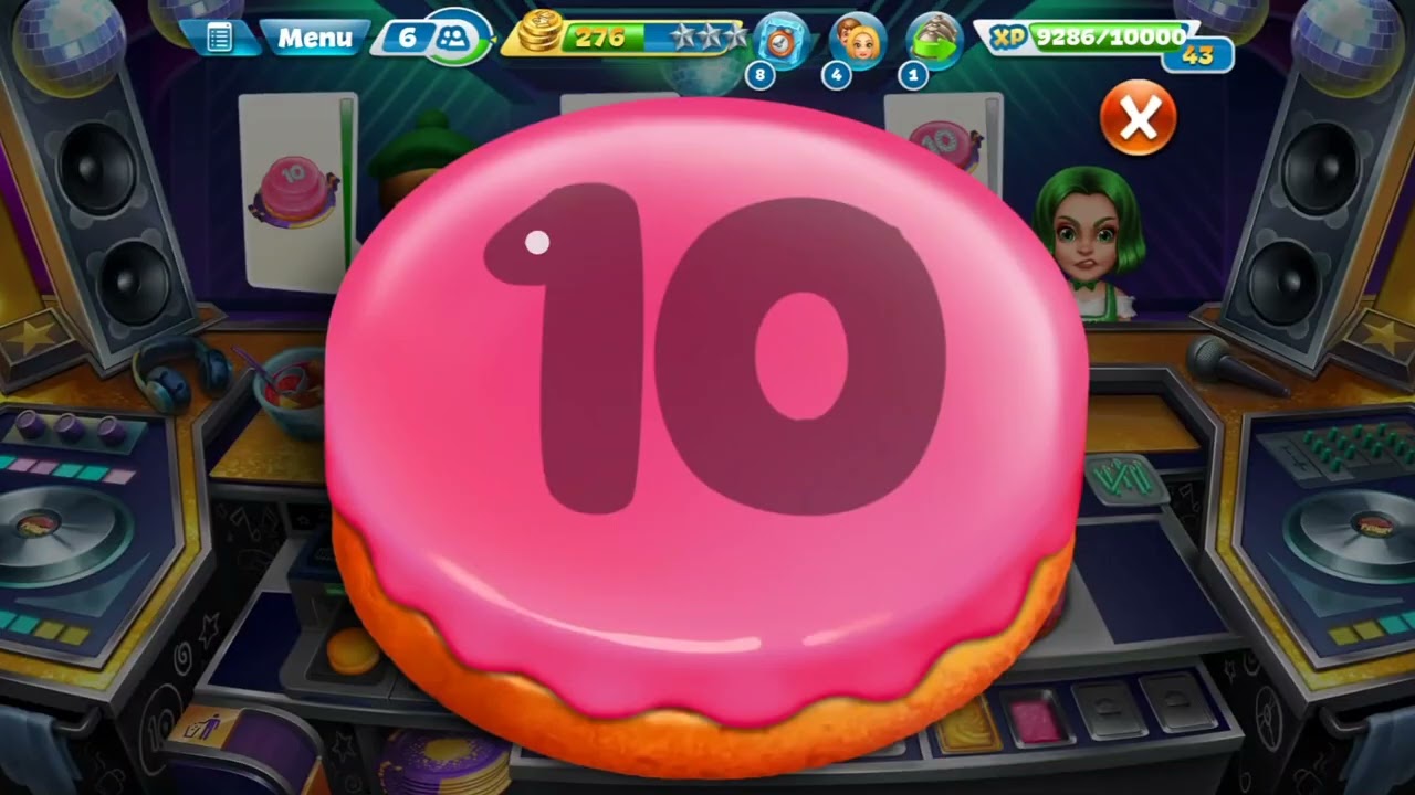 3 stars in level 11 | Cooking Fever's The party place