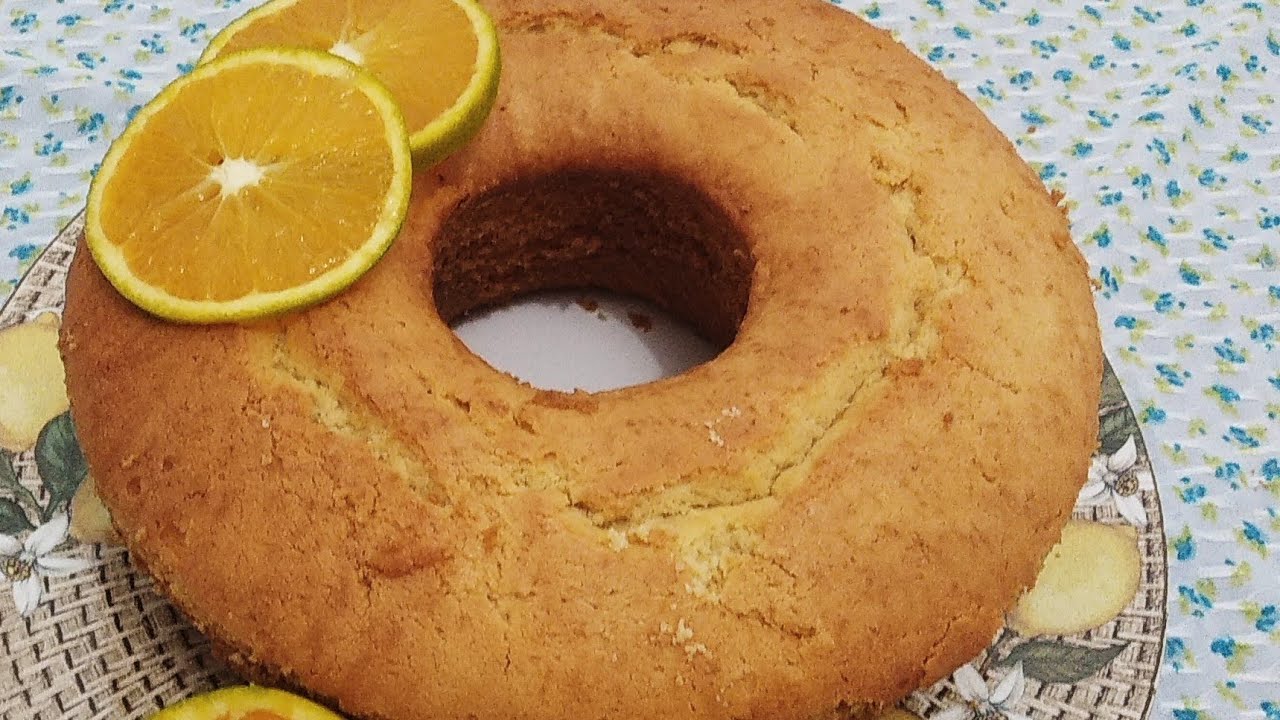 BOLO DE LARANJA COM AMIDO DE MILHO, MAISENA
