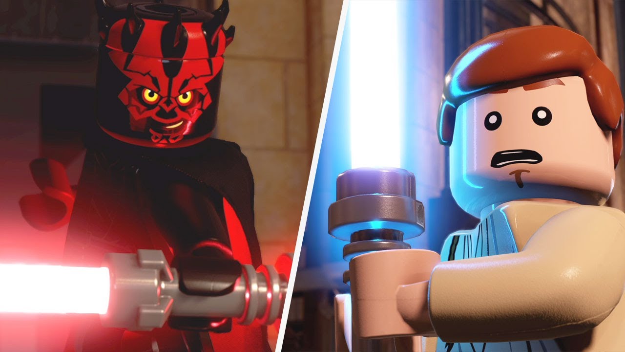 Obi Wan Kenobi vs Darth Maul Fight Scene | LEGO Star Wars The Skywalker Saga