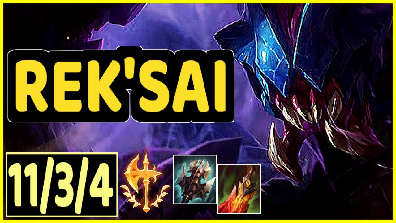 REK'SAI VS EKKO - 11/3/4 KDA JUNGLE GAMEPLAY DIAMOND I