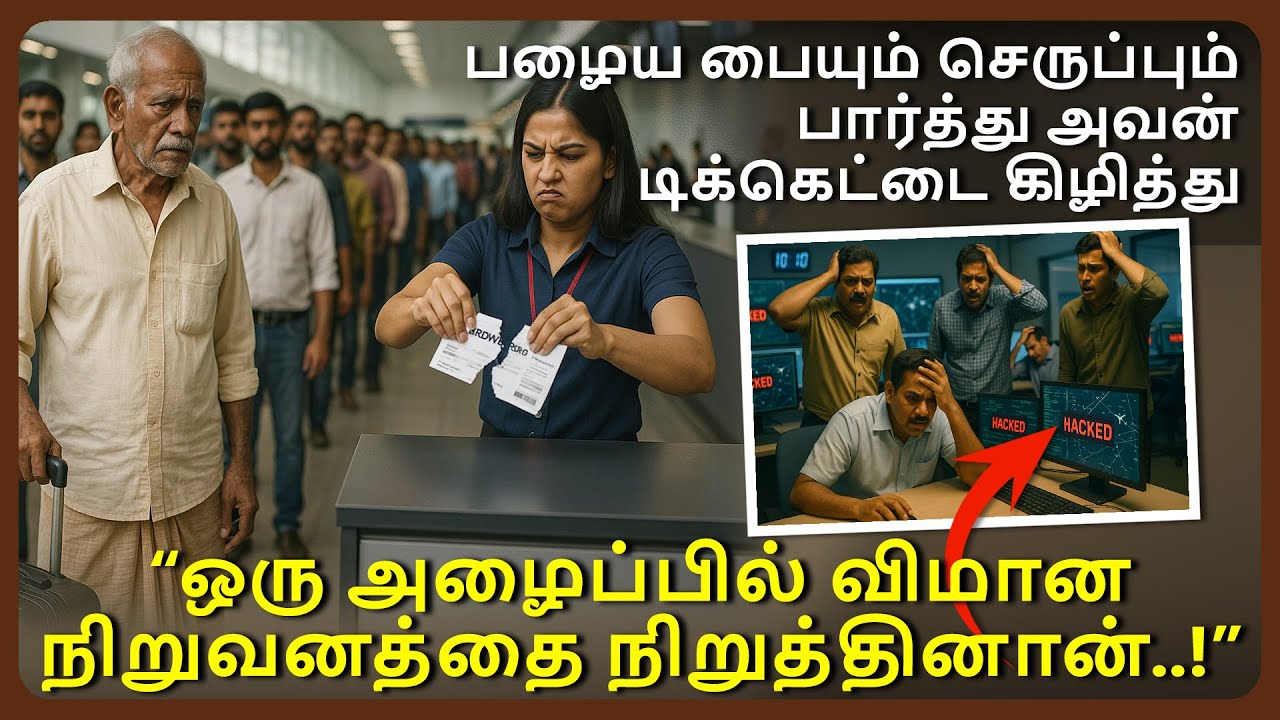 பழைய பையும் செருப்பும் பார்த்து, டிக்கெட்டை கிழித்து, ஒரு அழைப்பில் விமான நிறுவனத்தை நிறுத்தினான்!