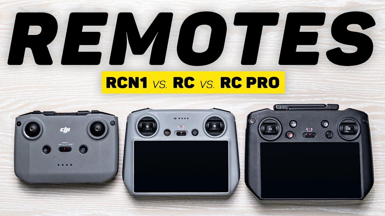 Какой пульт дистанционного управления DJI лучший? (RCN1, RC и RC Pro)