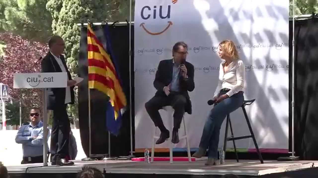 Artur Mas acompanya Marta Felip en l'acte central de campanya de CiU a Figueres