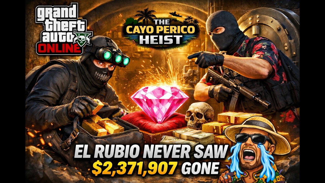 GTA Online Cayo Perico Heist – Kosatka Stealth DUO | Pink Diamond + Full Gold | Elite $2,371,907