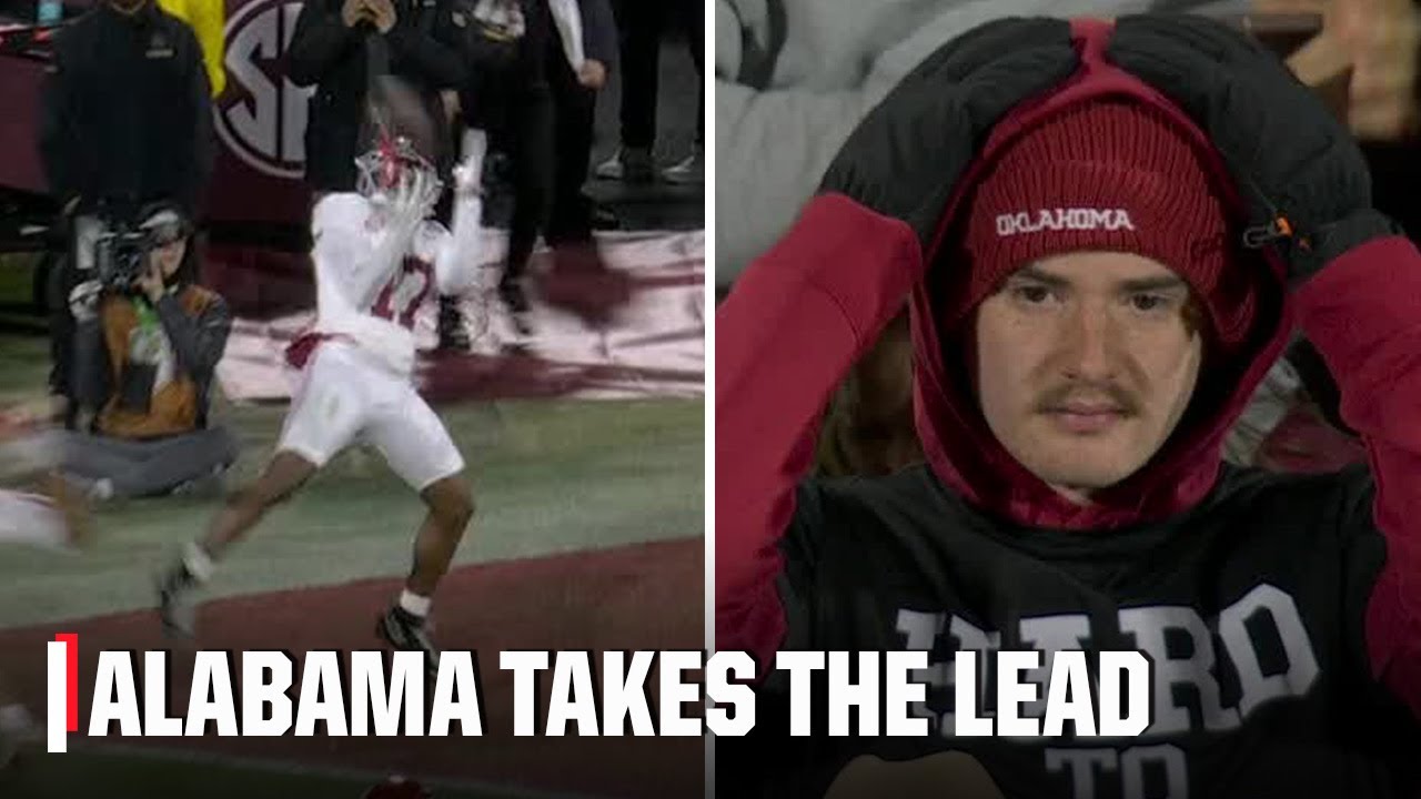 Alabama TAKES THE LEAD early in 3rd quarter as Ty Simpson finds Lotzeir Brooks | ESPN CFB