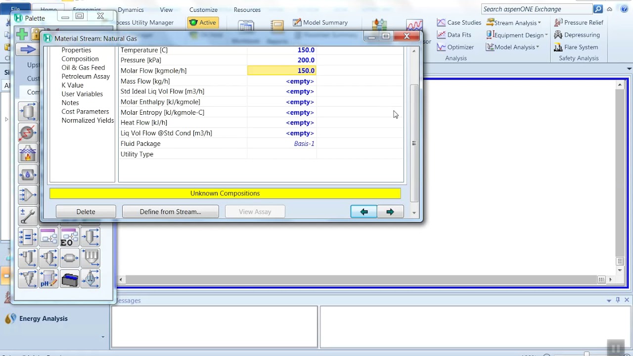 Aspen Hysys: Simulation of Compressor