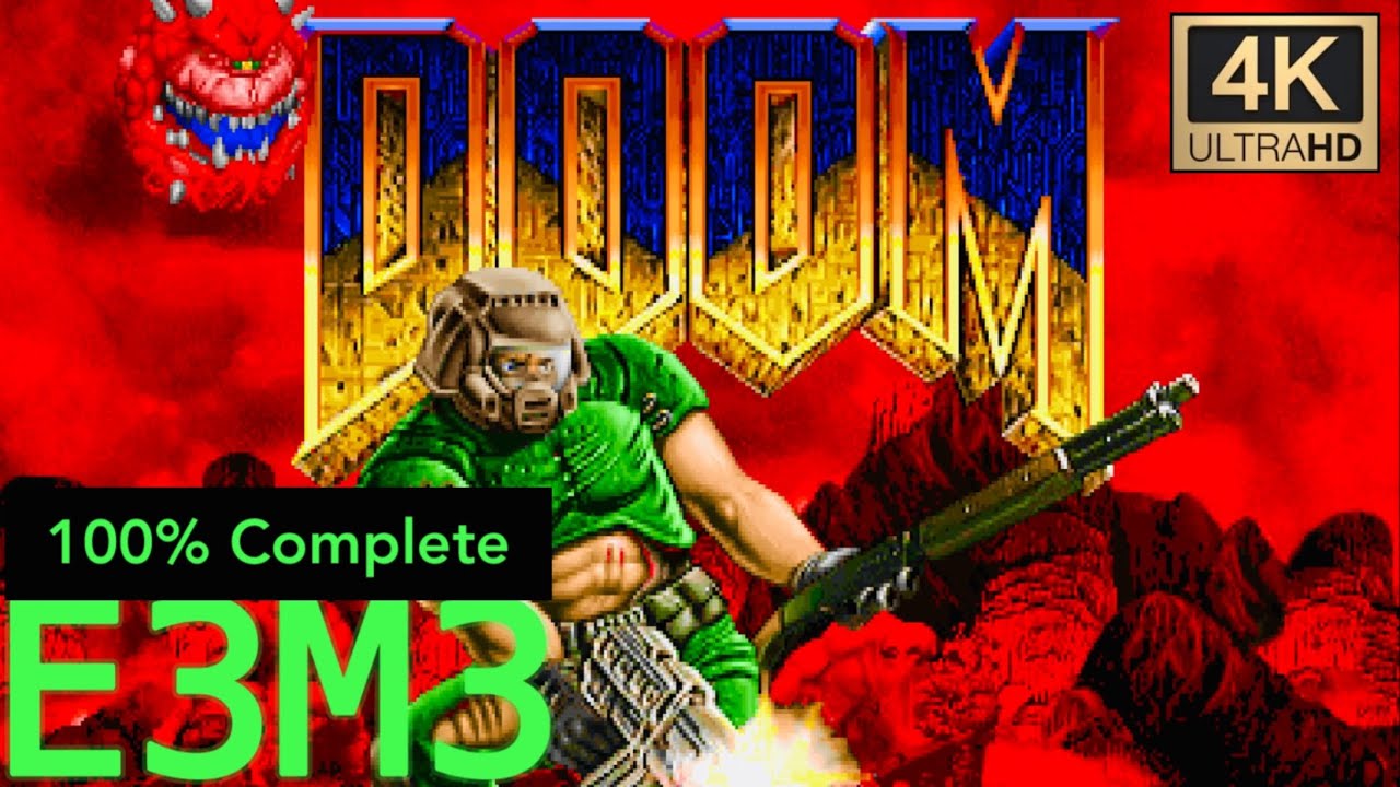 둠 리마스터 100% 공략 - E3M3: Pandemonium / DOOM 4K ReMastered 100% Complete - E3M3: Pandemonium