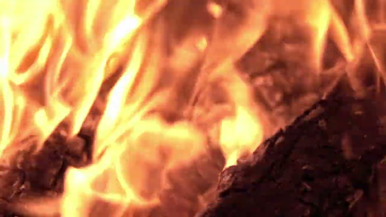 VERY Slow Color Changing Fire (10 Hours) 4K UHD