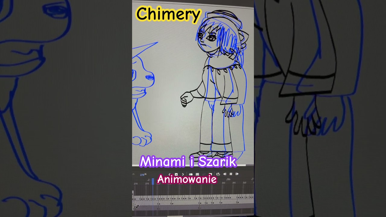 Minami i Szarik / proces animowania postaci / Mini ANIMATIK