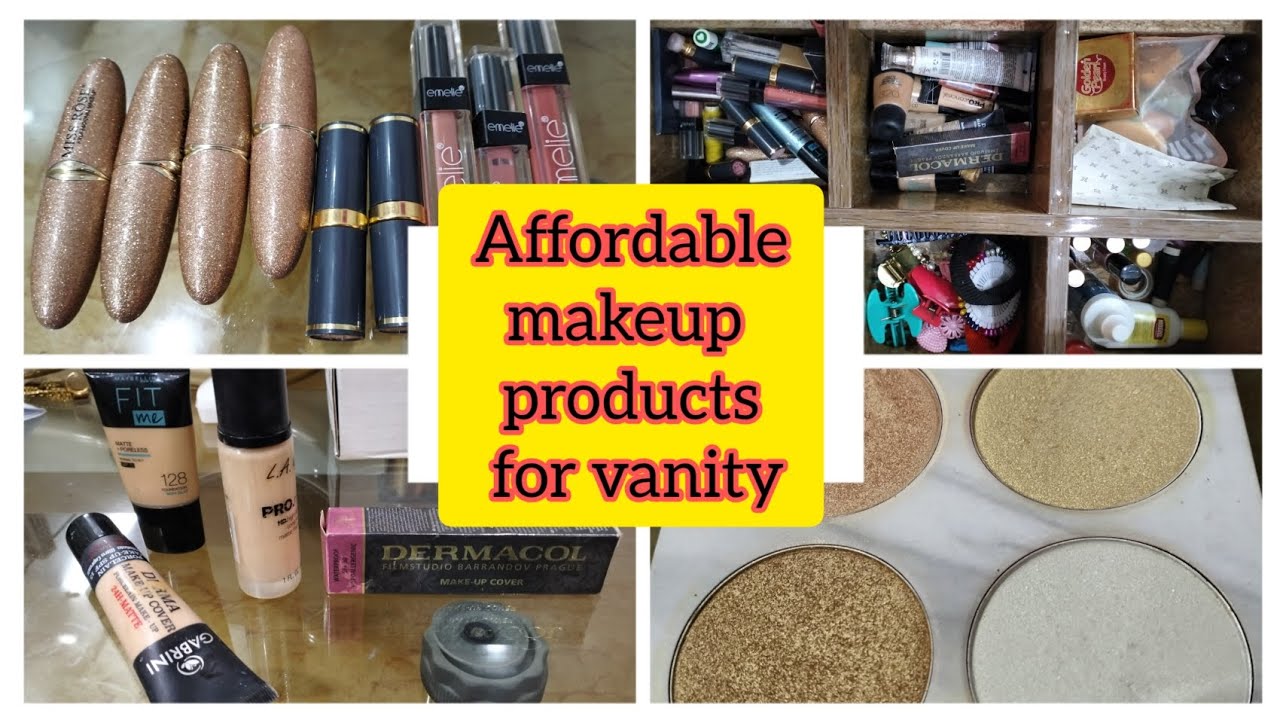Affordable and best makeup products for vanity | new brides can buy