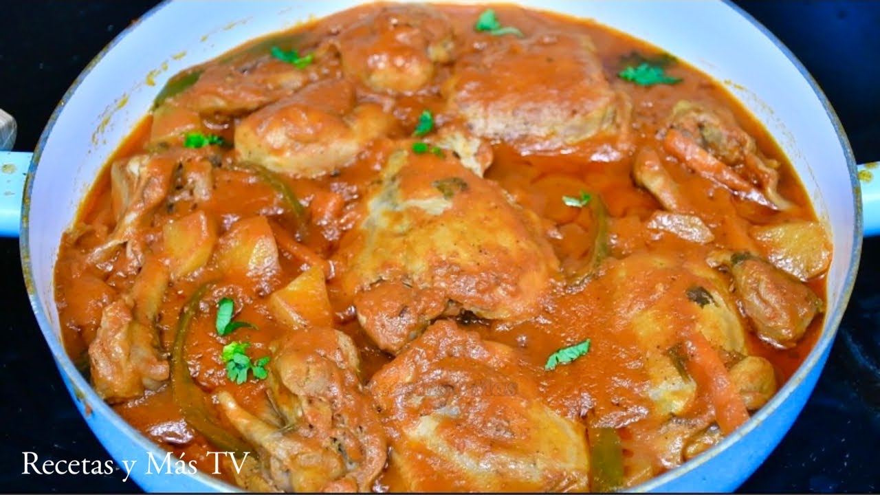 Estofado de pollo Muy Fácil y Sabroso, una receta de chuparse los dedos!