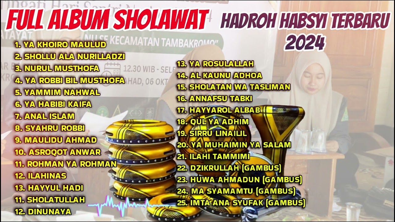 2 JAM ALBUM SHOLAWAT HADROH HABSYI TERBARU 2024 FULL BASS CEK SOUND MANTAP