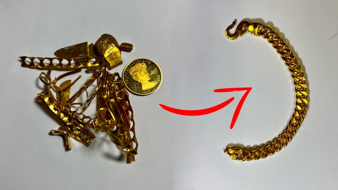 How to Transfer Scrap Gold to a Cuban Link Bracelet - It's Totally Insane