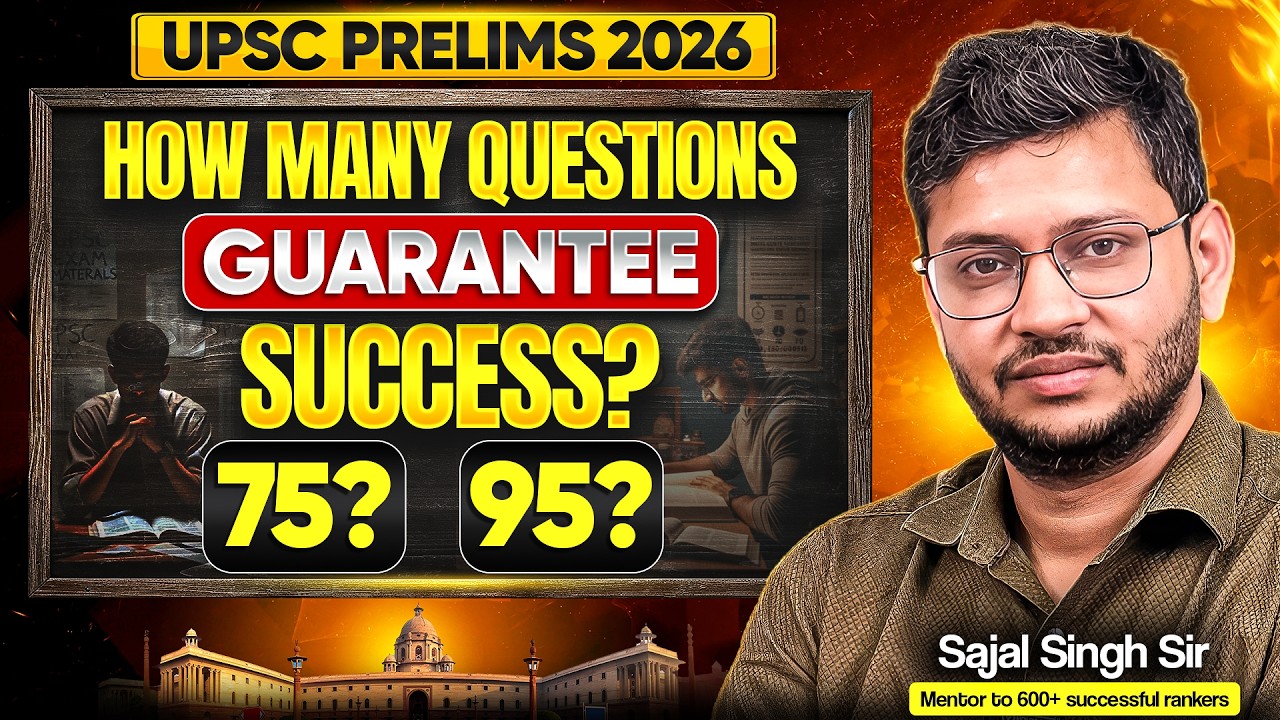 How Many Questions to Attempt in UPSC 2026 Prelims to Clear the Cut-off? | Sajal Sir | Sarrthi IAS