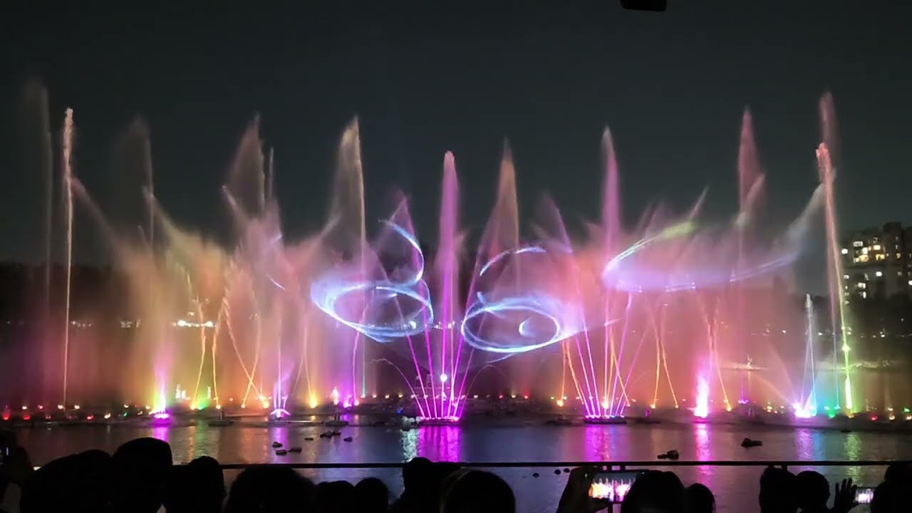 Nagpur Futala Fountain show|  Musical Fountain| Musical fountain Nagpur| Futala Lake Nagpur