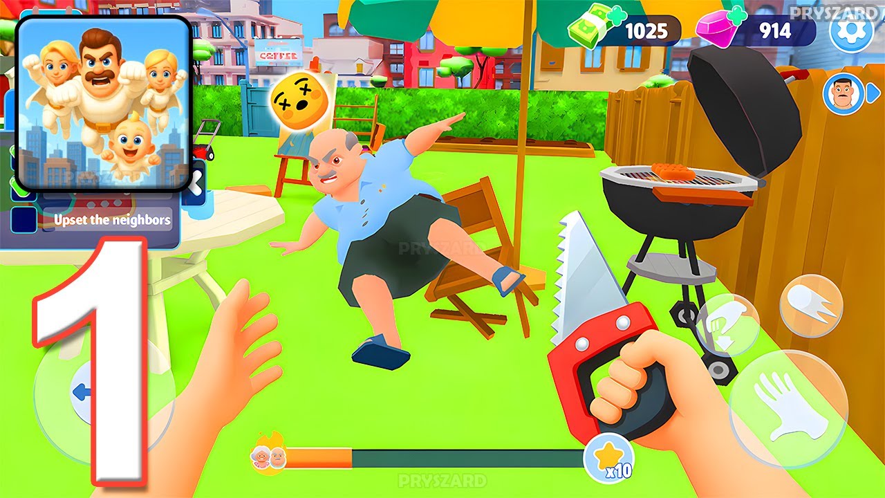 Mother Life Simulator: Prank - Gameplay Walkthrough Part 1 - House Pranks (iOS, Android)