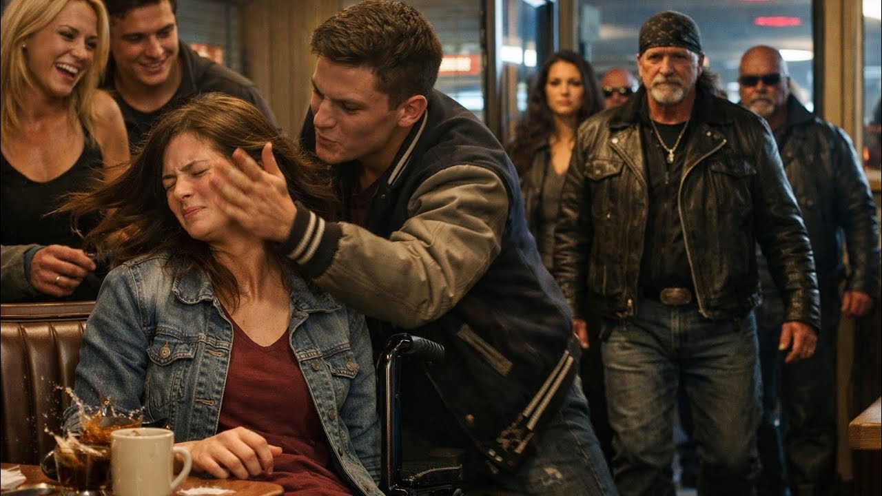 Bullies Slapped a Disabled Girl in a Diner — An Hour Later, Bikers Walked In...