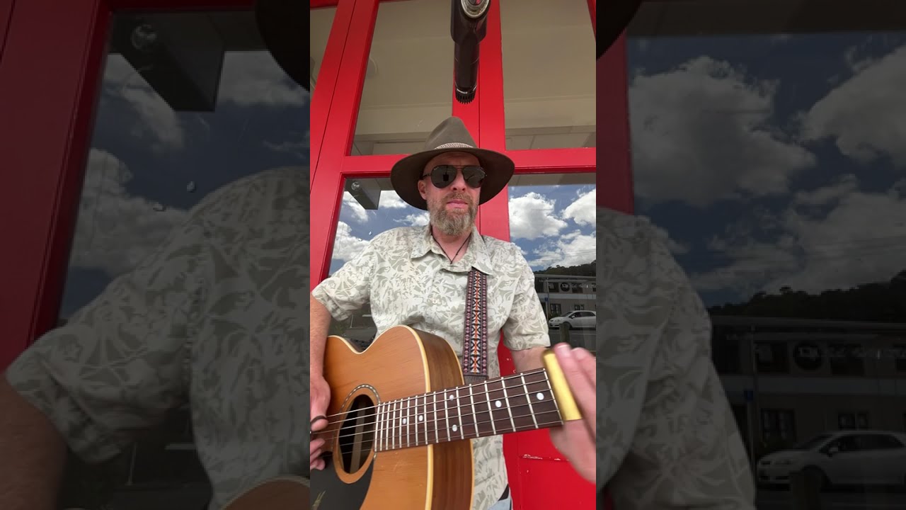 Seagull Lull — Open C Fingerstyle Slide Guitar (Busking in Paihia)