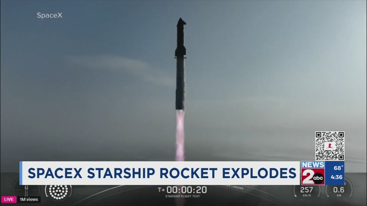 SpaceX starship rocket explodes