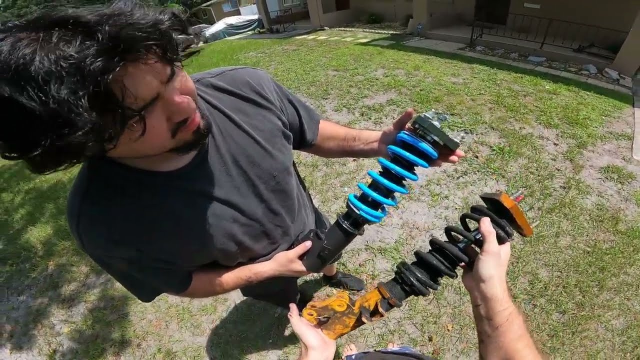 I Surprised Him With New Coilovers!