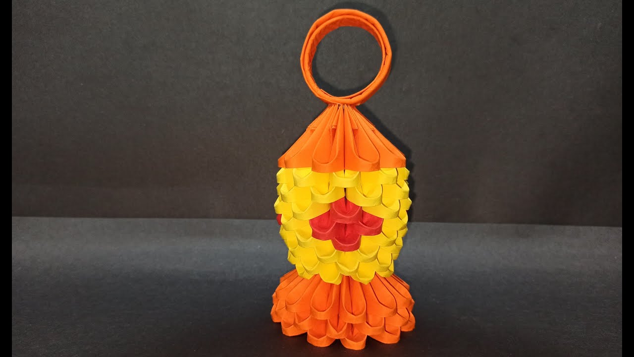 عمل فانوس رمضان 2020 من الورق 3d اوريغامي || Hikmat Origami