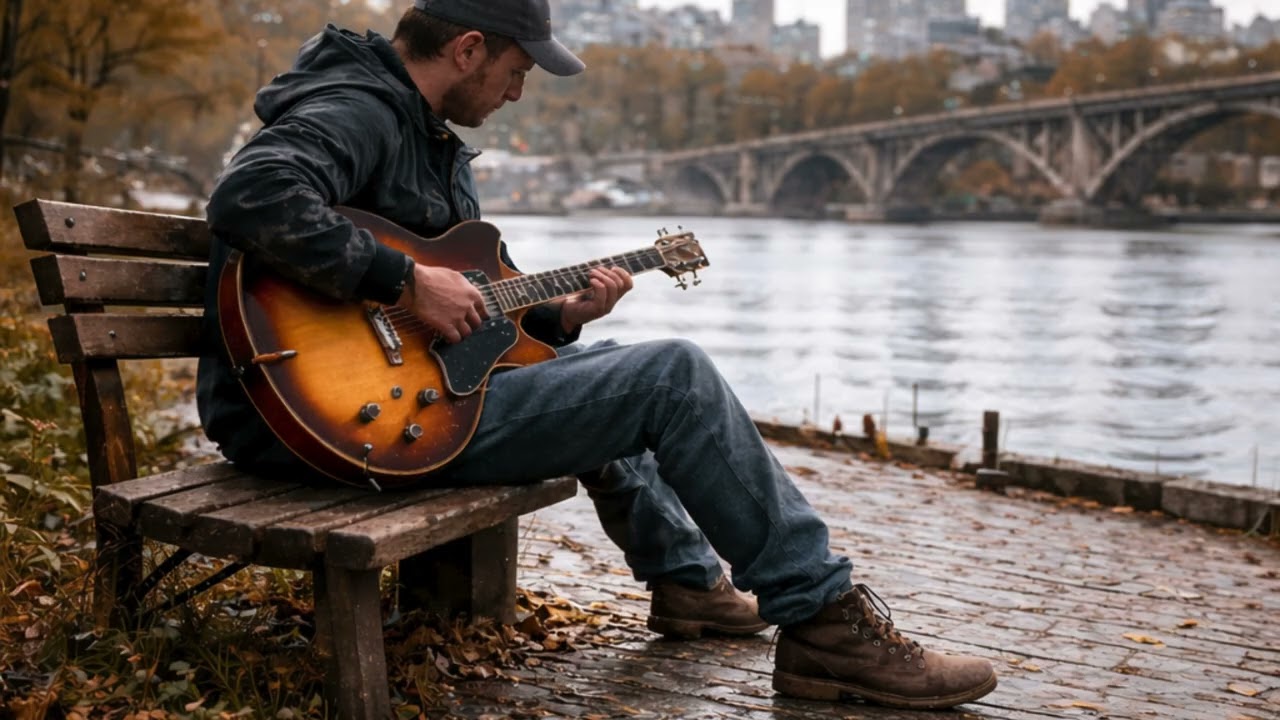 Gitara gra - Spokojny Boom Bap Jazz