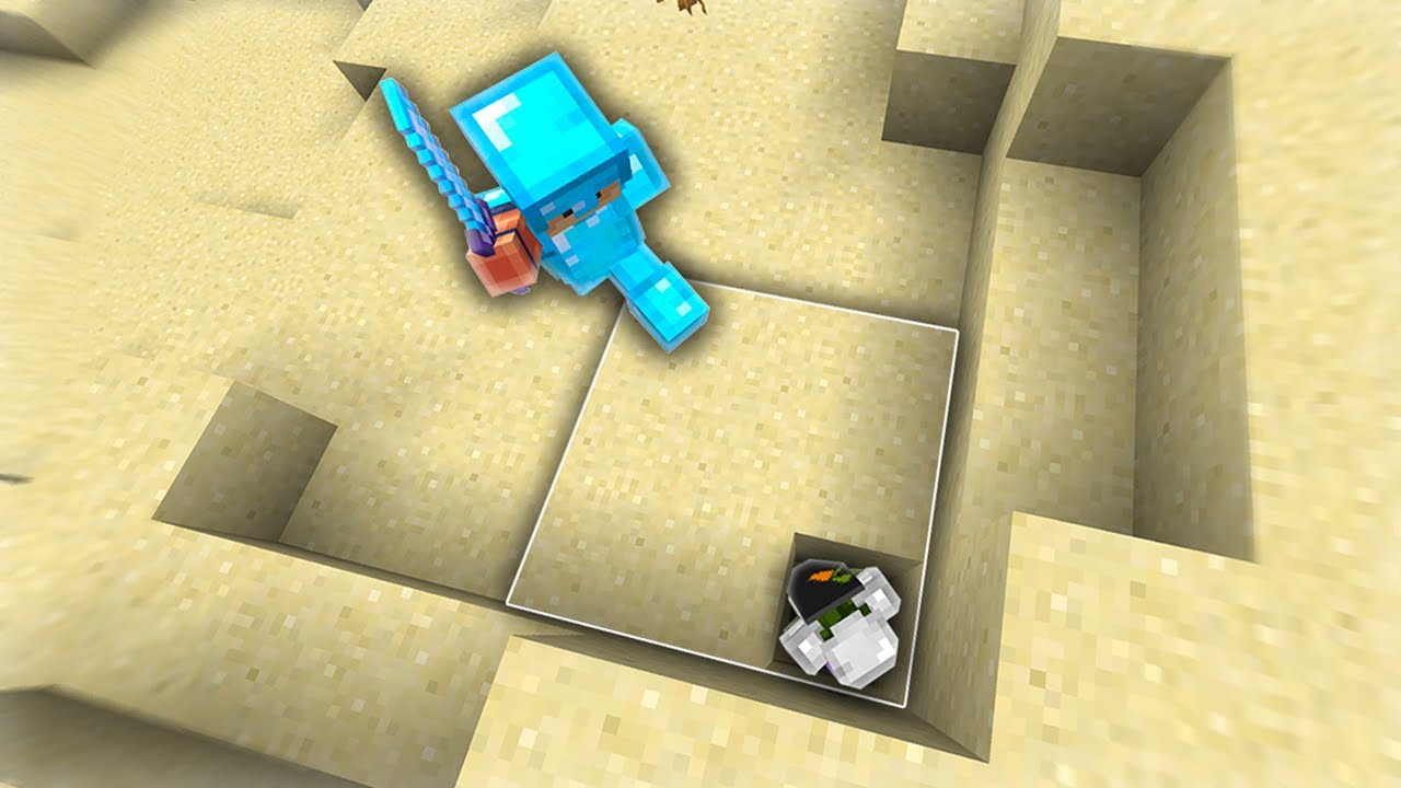 Insane sand trap won me the game in the NEW Hypixel UHC