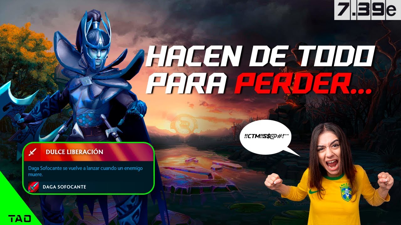 Phantom Assassin→ Jugamos 1vs9 por culpa de una flaca toxica en MID