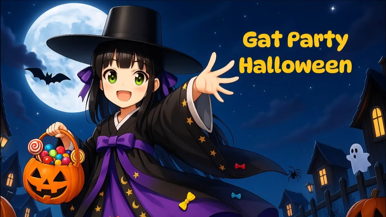 Gat Party Halloween l song for kids (Normal & Fast version)