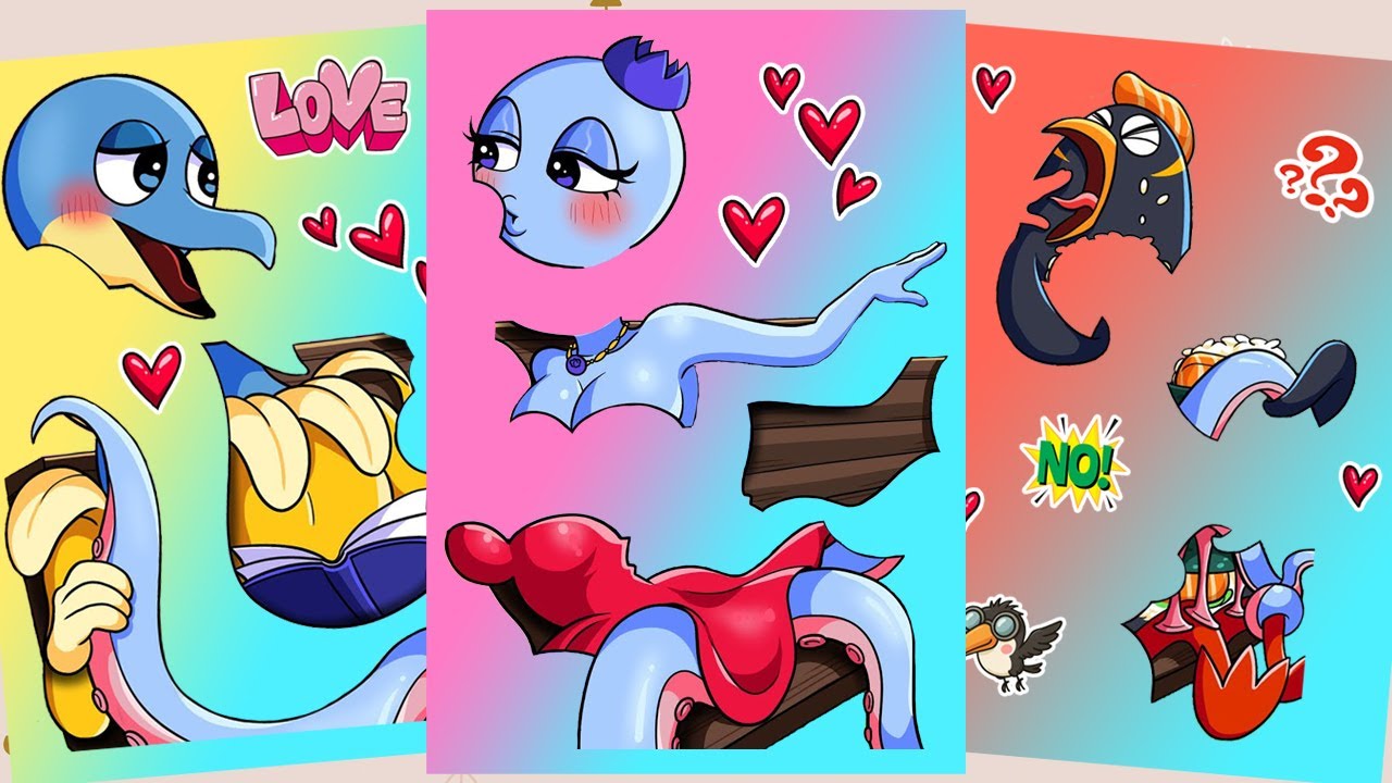 ✨ITALIAN BRAINROT Octopussini & Dolphinita Sus Mod Love ASMR Sticker Book