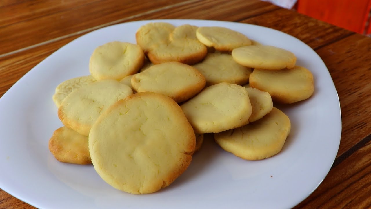 Galletas de MANTEQUILLA Y LECHE CONDENSADA 3 INGREDIENTES/ se deshacen en tu boca