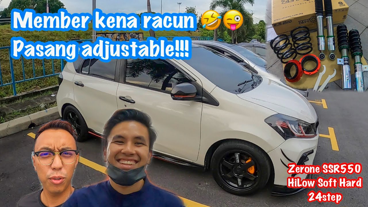 ADJUSTABLE ZERONE SSR550 HILOW SOFT HARD | MEMBER KENA RACUN | HONDA CIVIC FK8R | KAKI MOTOR KAJANG