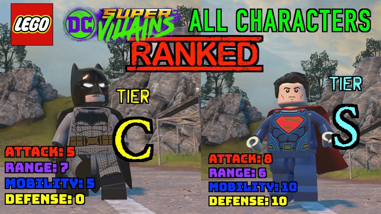 LEGO DC Villains: All Characters RANKED!! Power Levels of all characters!