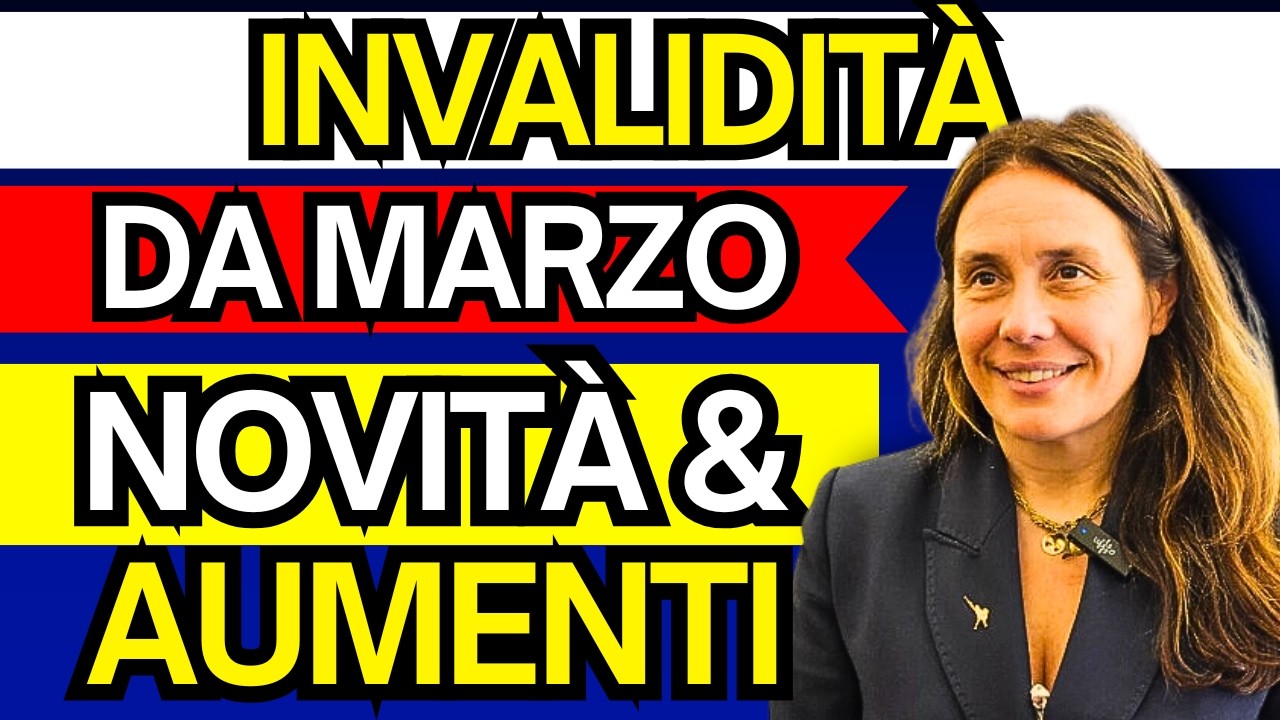 🔴 INVALIDI TOTALI e PARZIALI -  40 NOVIT&Agrave; da MARZO 2026: IMPORTI e INCREMENTI PENSIONE RED
