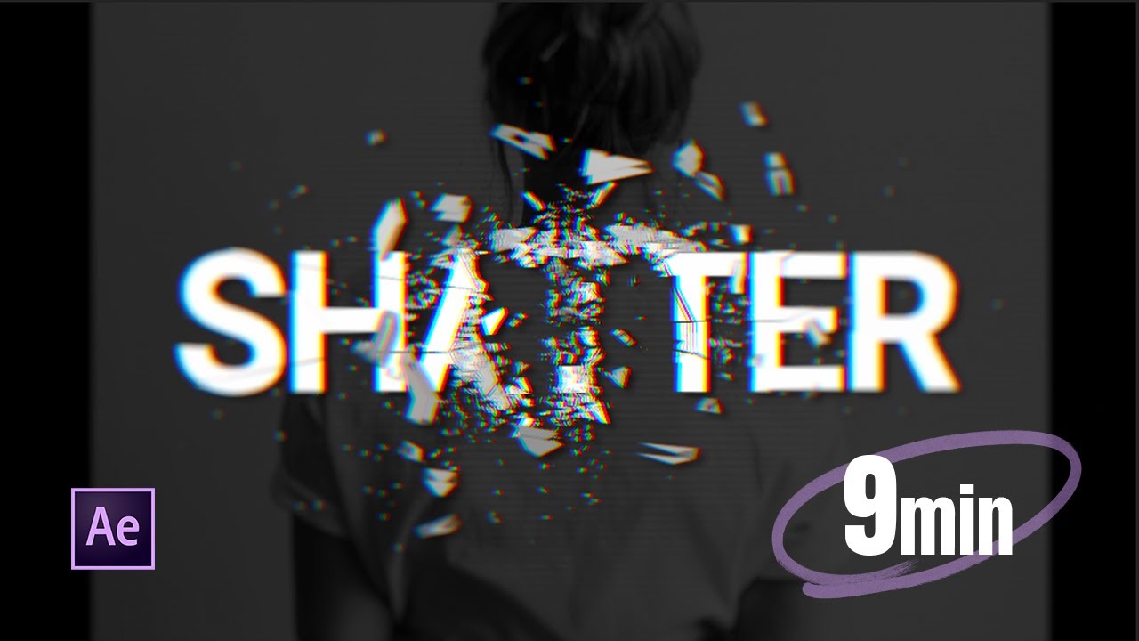 【After Effects】爆発する文字をリアル再現！9分でできる粉砕エフェクト＋RGB演出