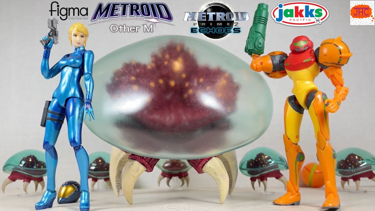 METROID! Jakks Pacific Prime 2 Echoes Varia Suit Figma Other M Zero Suit Samus Action Figure Review