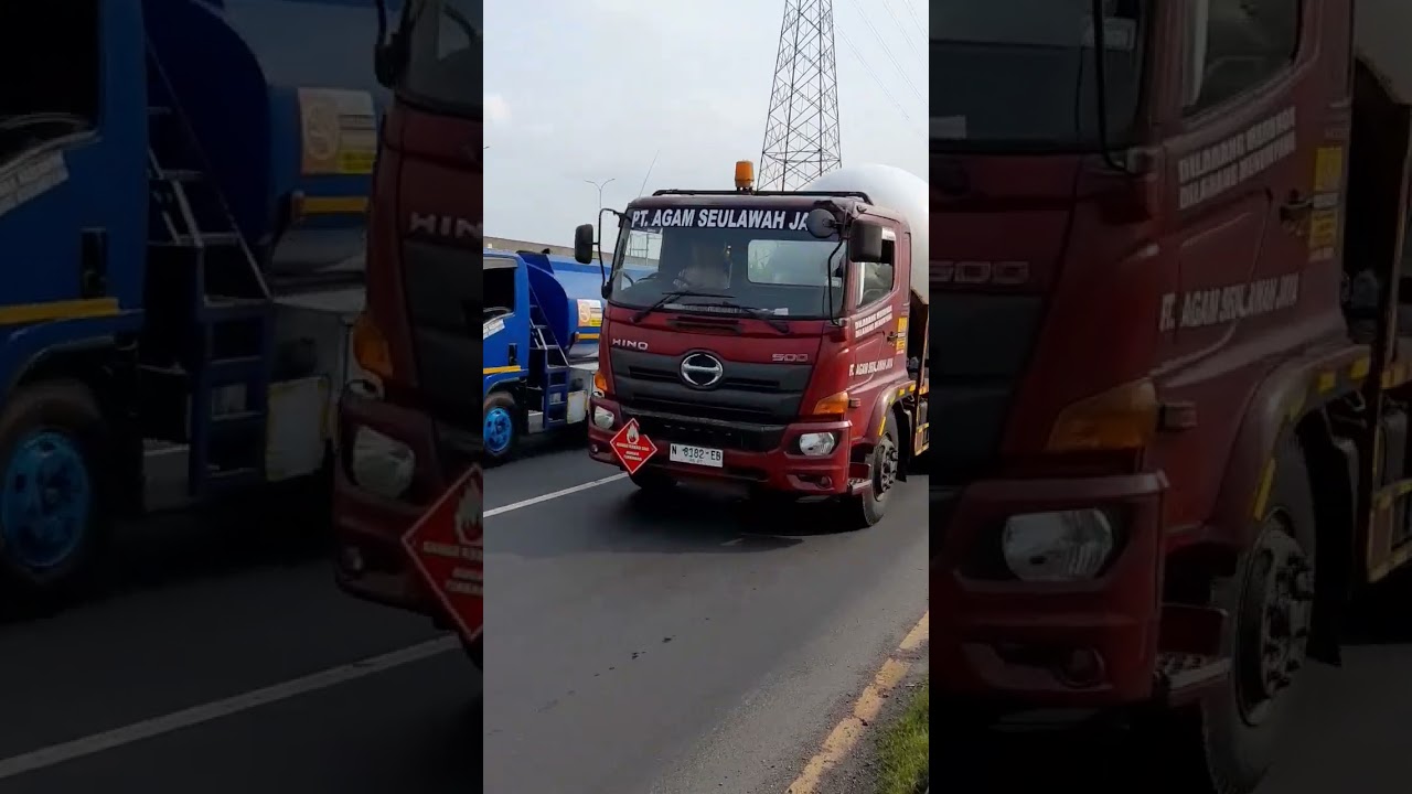 Tanker Truck Passing on Highway #work #truck #shorts