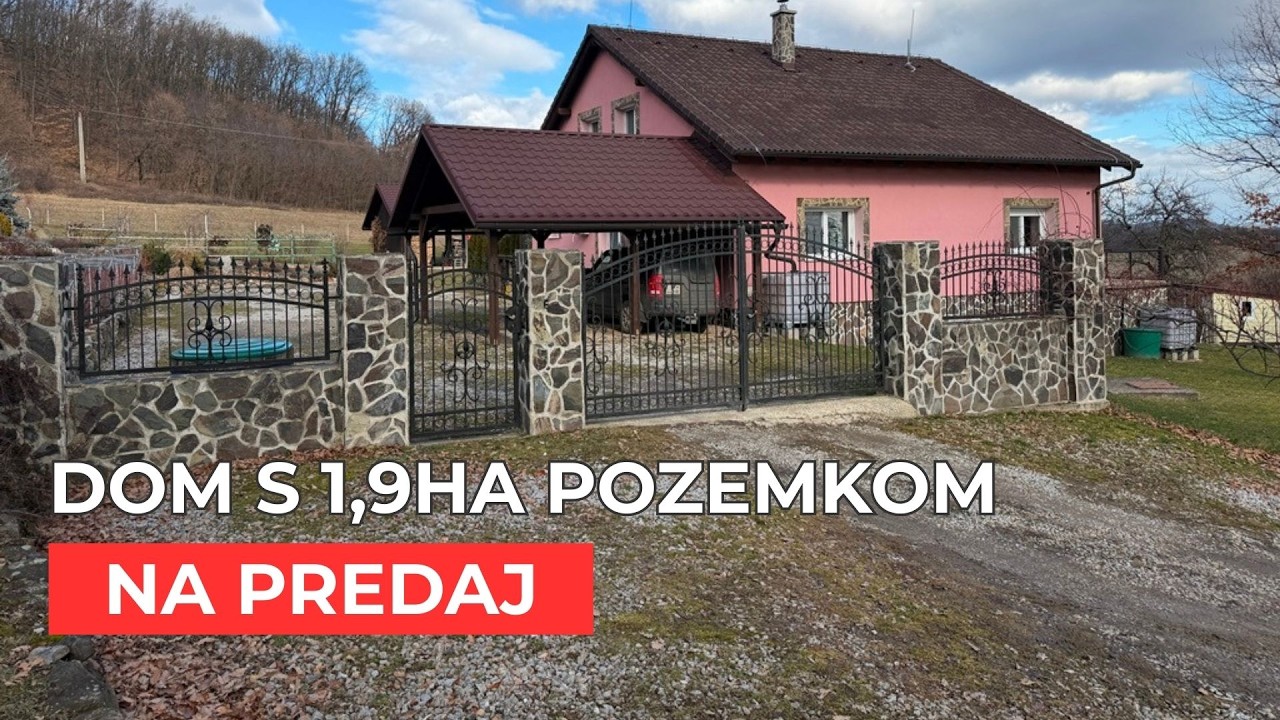 Novostavba usadlosti na polosamote s 1,9 ha pozemkom │ DOM NA PREDAJ
