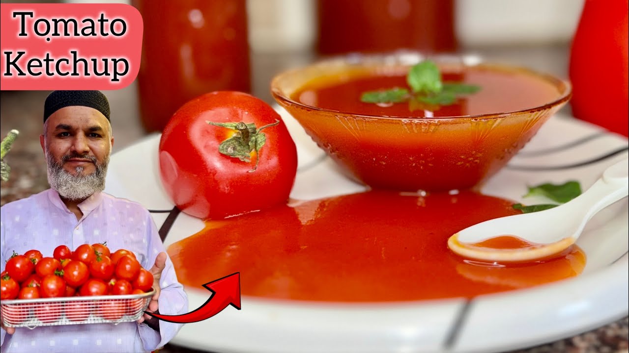 Homemade Tomato Sauce Recipe 🍅 टमाटर केचअप रेसिपी ~ Tomato Ketchup Recipe ~ Ramdan Special Recipe