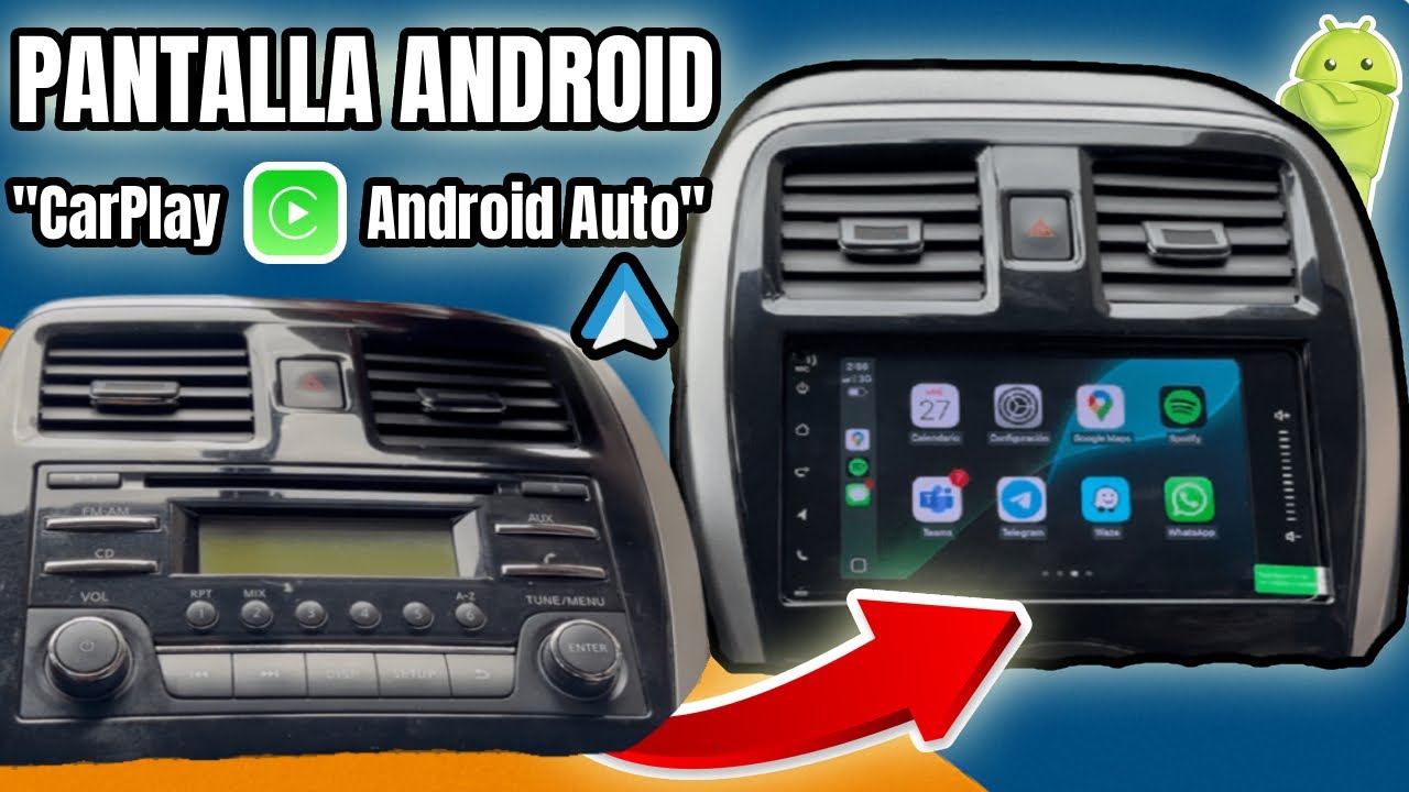 Pantalla Android con CarPlay Inalámbrico | Instalación Nissan March