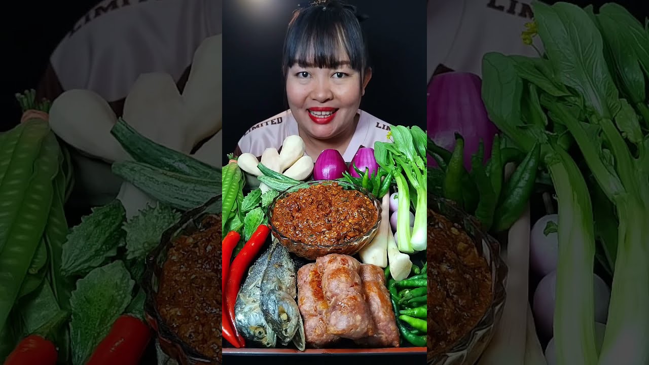 น้ำพริกปลากระป๋อง ปลาทูทอดกรอบๆ แหนมหมูแซ่บๆเมนูเจริญอาหารสุดๆ @ตั้งใจกิน 
