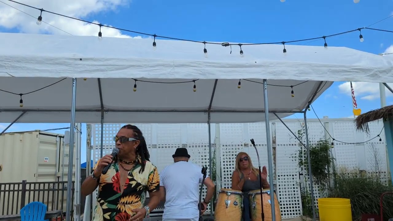 Entertainment Club Of NJ  :  Smokey Starr /Women On Bongos :/ Island Music @ Saw Mill  July 30 2023