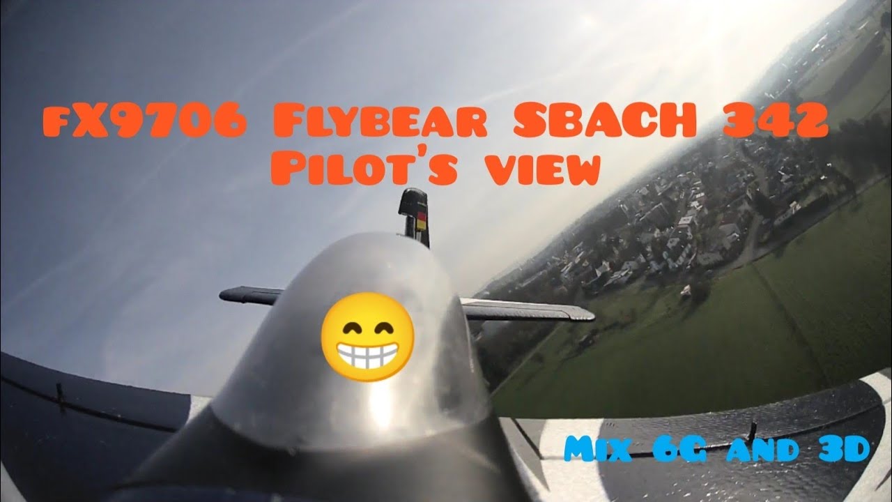 FX 9706 FLYBEAR SBACH 342 RTF 55 CM PILOT'S VIEW