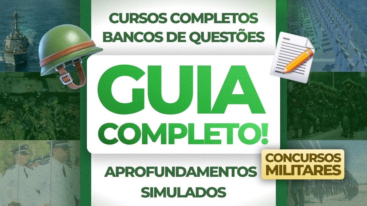 GUIA COMPLETO: MELHORES MATERIAIS PARA CONCURSOS MILITARES