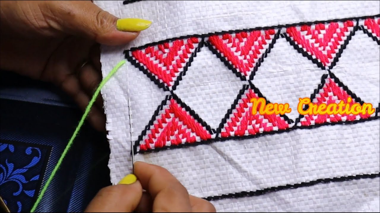 बोरी पर बेना की नई डिजाइन सबसे अच्छी | Bena ki design Bori per | Bori ke pankha design
