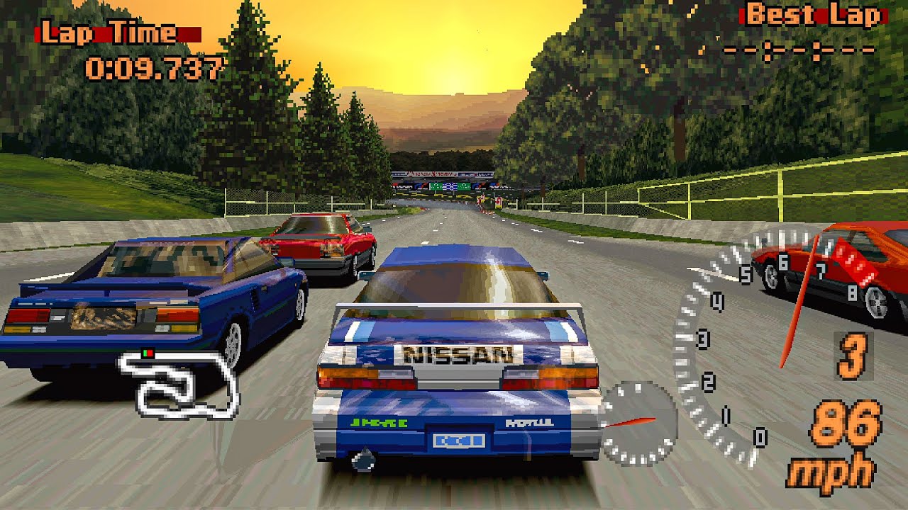 Gran Turismo 2 - '80s Sports Car Cup Gameplay (Nissan Silvia K's '88)