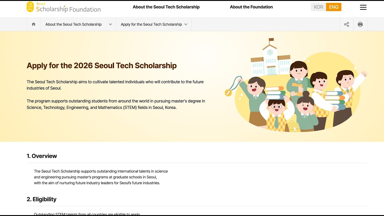 SEOUL FOUNDATION SCHOLARSHIP SOUTH KOREA.