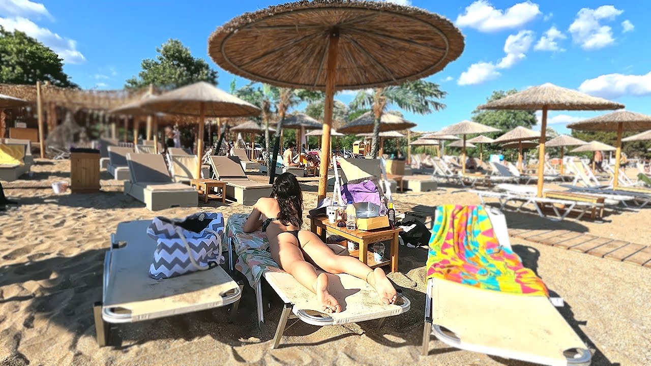 🇬🇷 Hot 🔥 Day at Halkidiki Kasandra Beach 🏖 beach walk